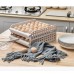 30-Grid Stackable Egg Storage Tray Organizer Shelf - 2 Pack